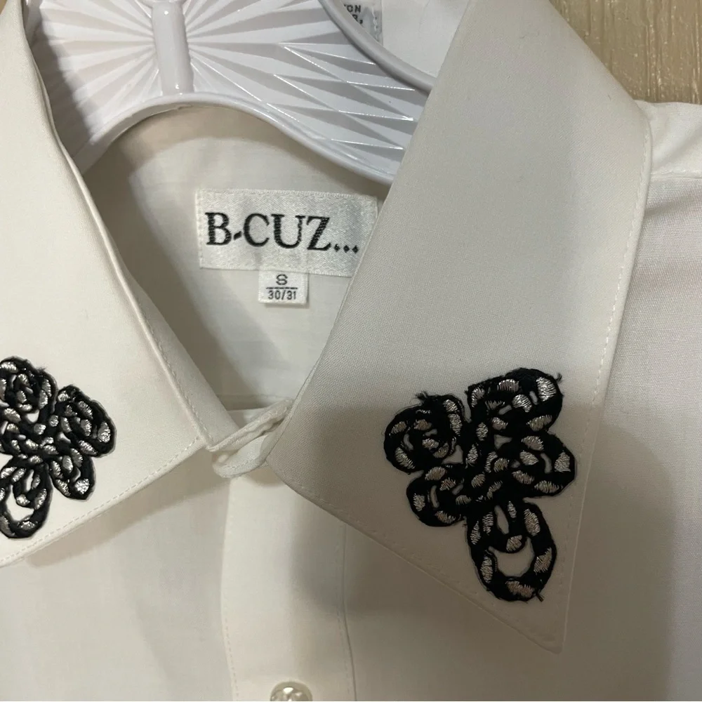 B. Cuz Vintage Button Up Zebra Safari Size S - Picture 6 of 7